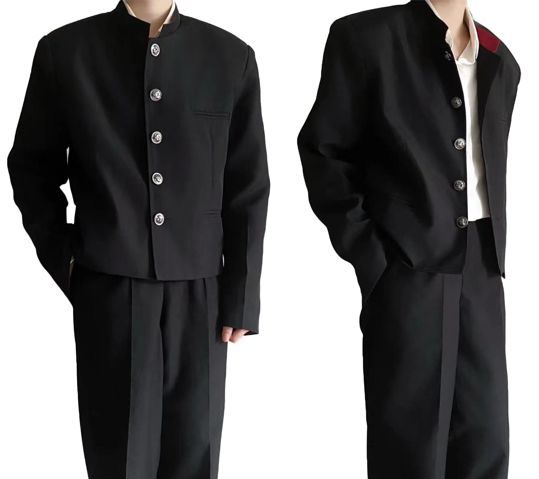 School Short School Sports Size L [KALAOK] Men's Uniform, Jacket, Costume, Anime/Manga, Festival, Day, Event, Black,