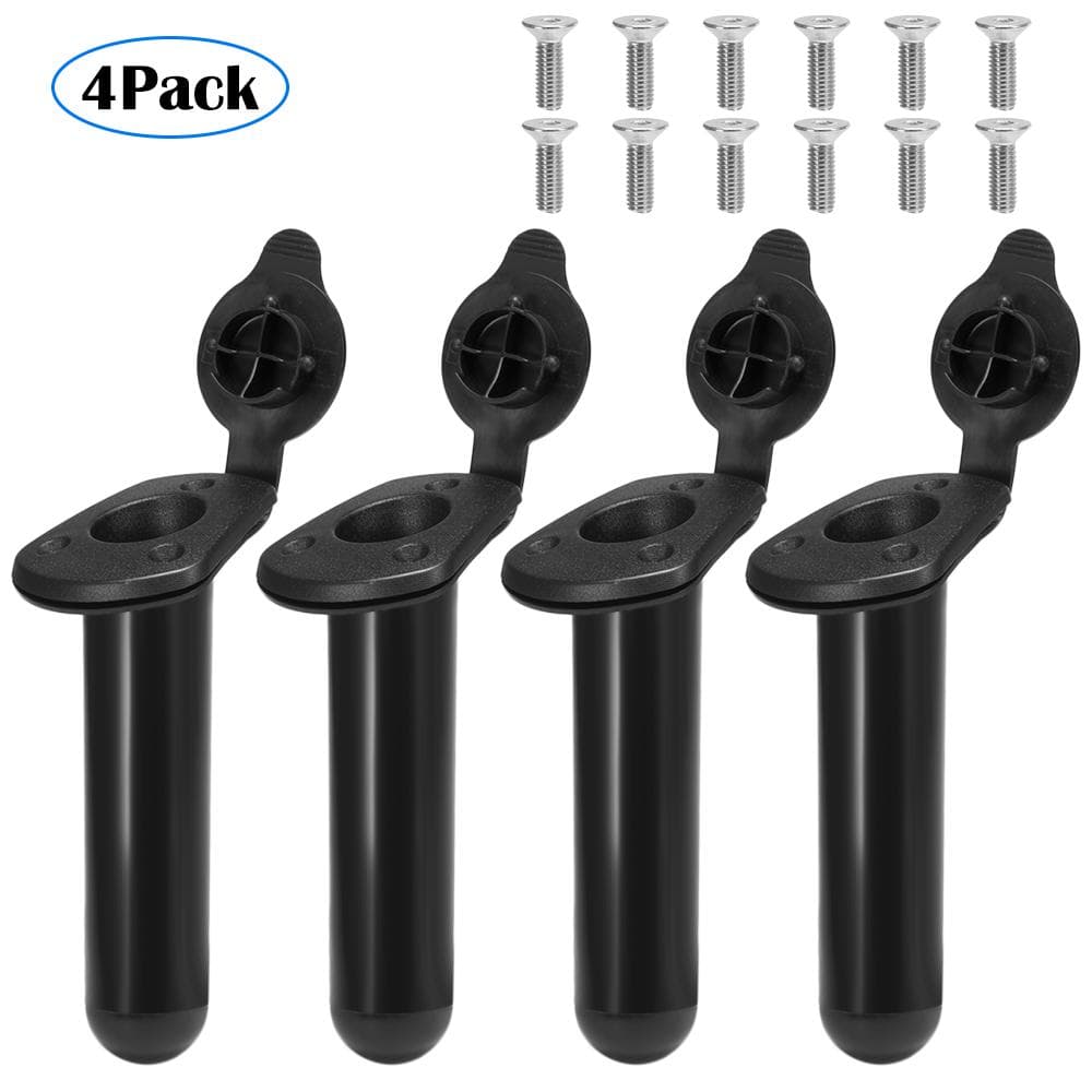 4 PCS Kayak Fishing Rod Holders with Cap Cover Boat Fishing Tackle Accessory Tool Accessory Tool 4 PCS