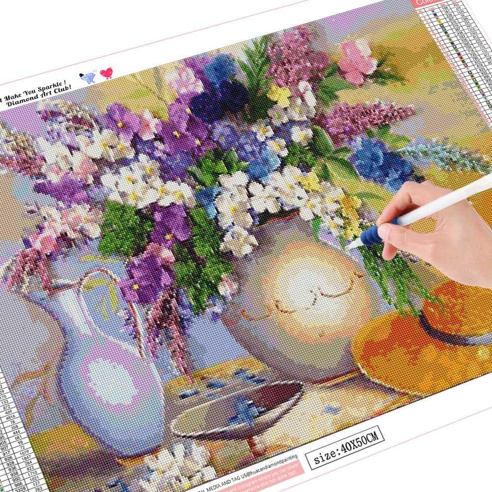 5D Diamond Painting Flower Full Round Diamond Embroidery Sale Picture Rhinestone Diamond 20X30