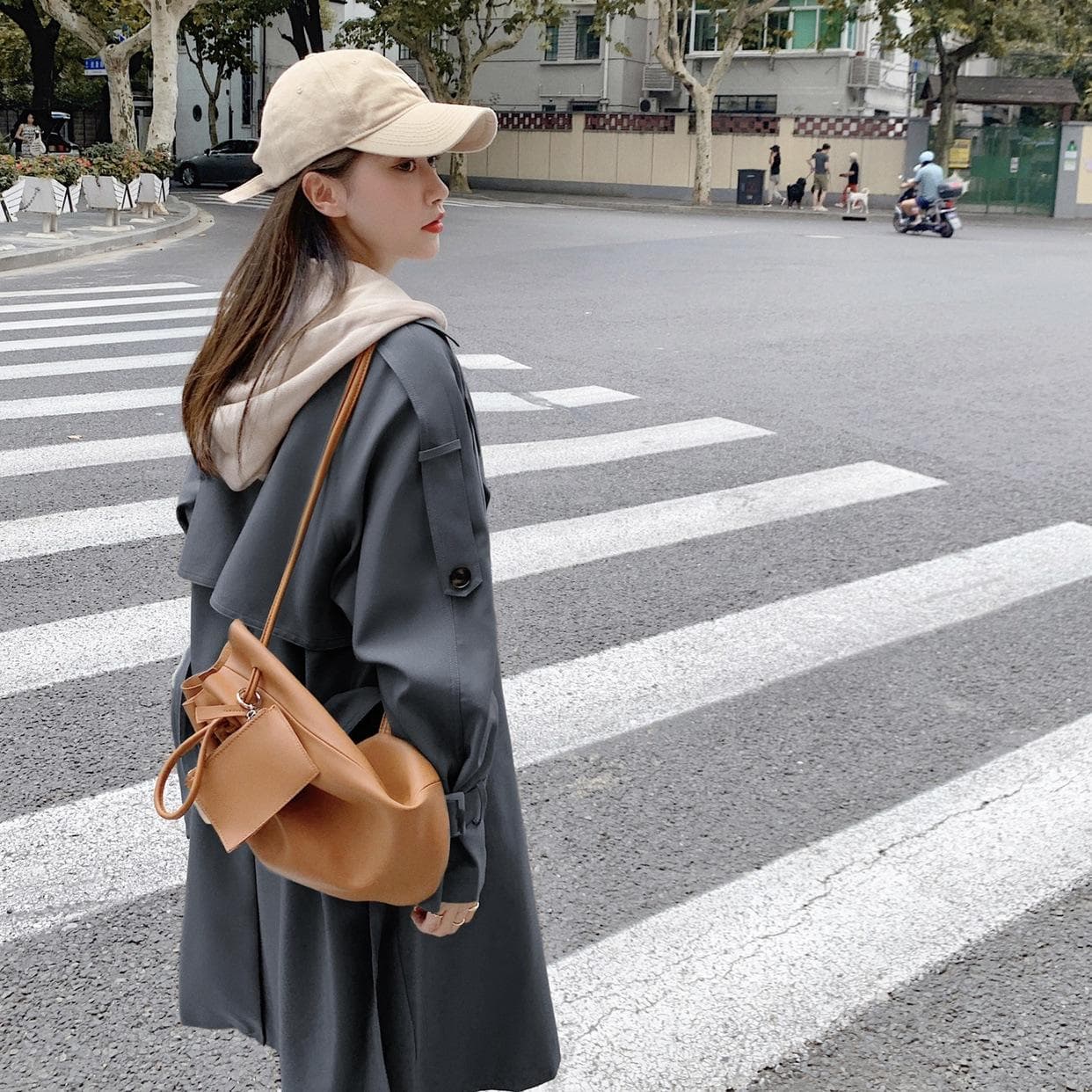 Long autumn clothes new Korean version loose coat XL