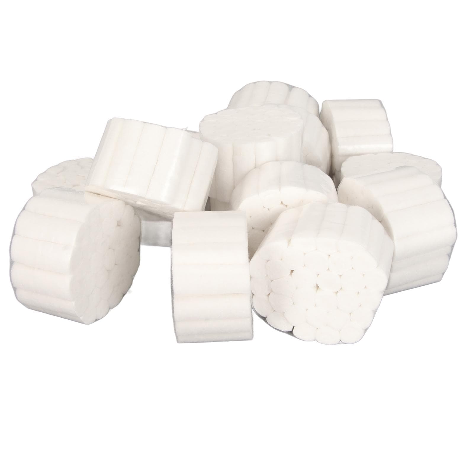 1000Pcs Dental Cotton Rolls High Absorbent Comfortable Nose Bleed Plugs with Clips for Kids Adults 1.50in