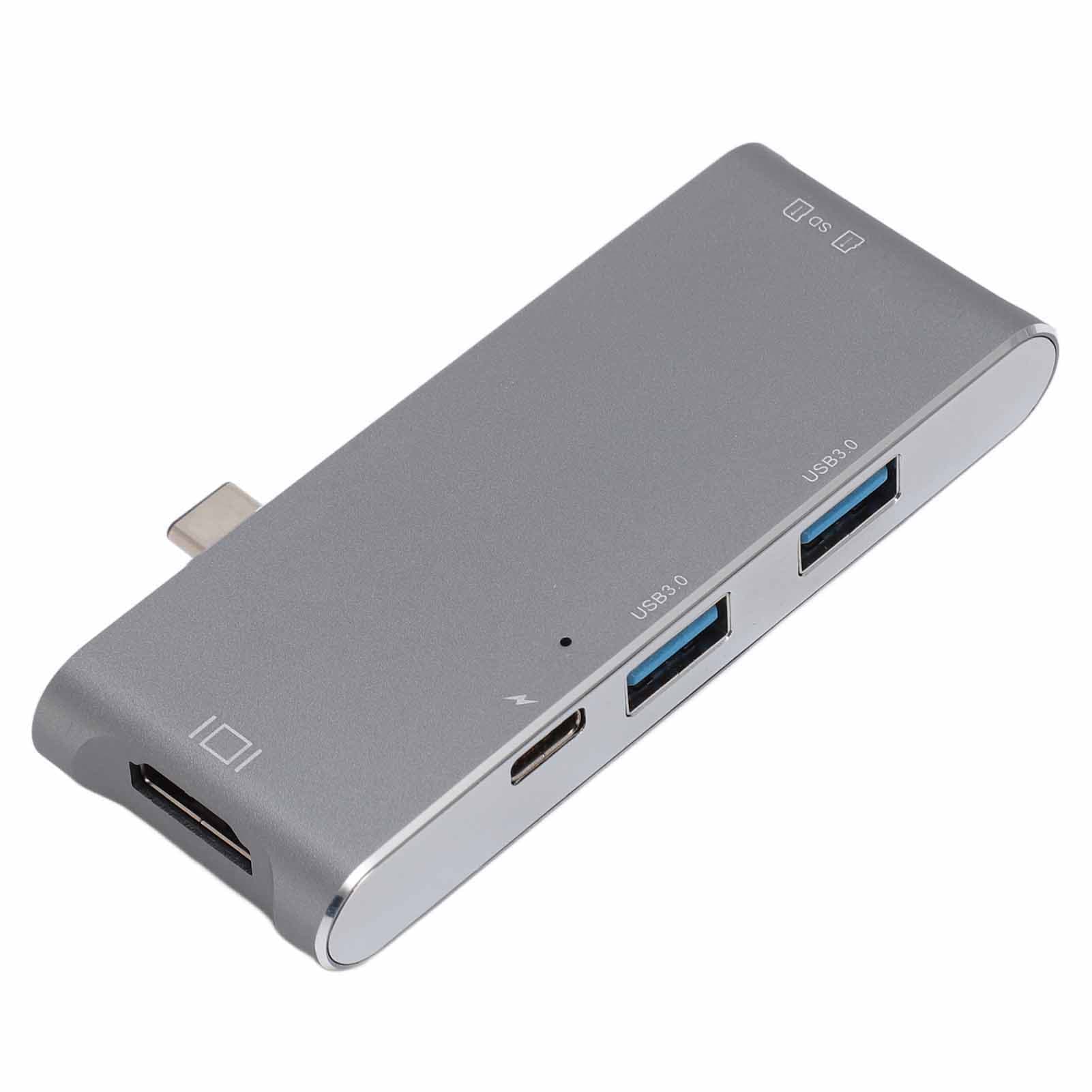 USB C Hub 4K HD Output 5Gbps PD Charging Storage Card Slot Aluminium Alloy USB C Docking Station