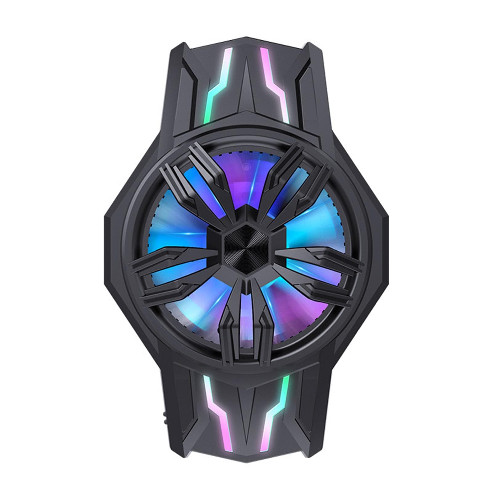 S1-3030 Semiconductor Cell Phone Cooler RGB Mobile Phone Radiator Mini Smartphone Cooling Fan Low black
