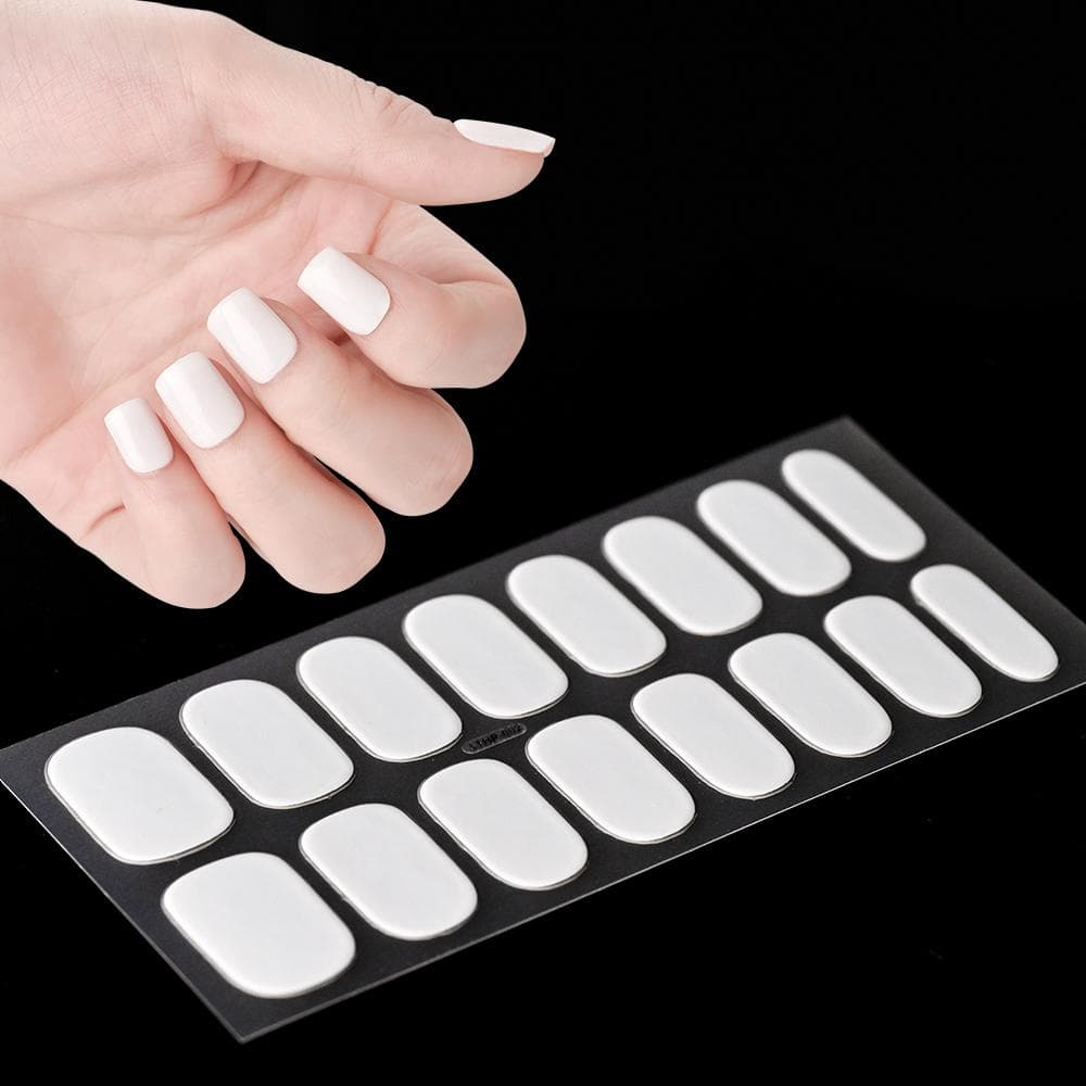 Semi Cured Gel Nail Strips Nail Strengthening Gel Slider Long-Lasting Waterproof UV Gel Nail Stickers