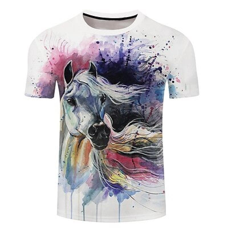 Map Vintage Mens 3D Shirt For TravelYellow Summer Men'S Tee Graphic Prints Round Neck 3D Daily Holiday Short Sleeve Clothing 4xl