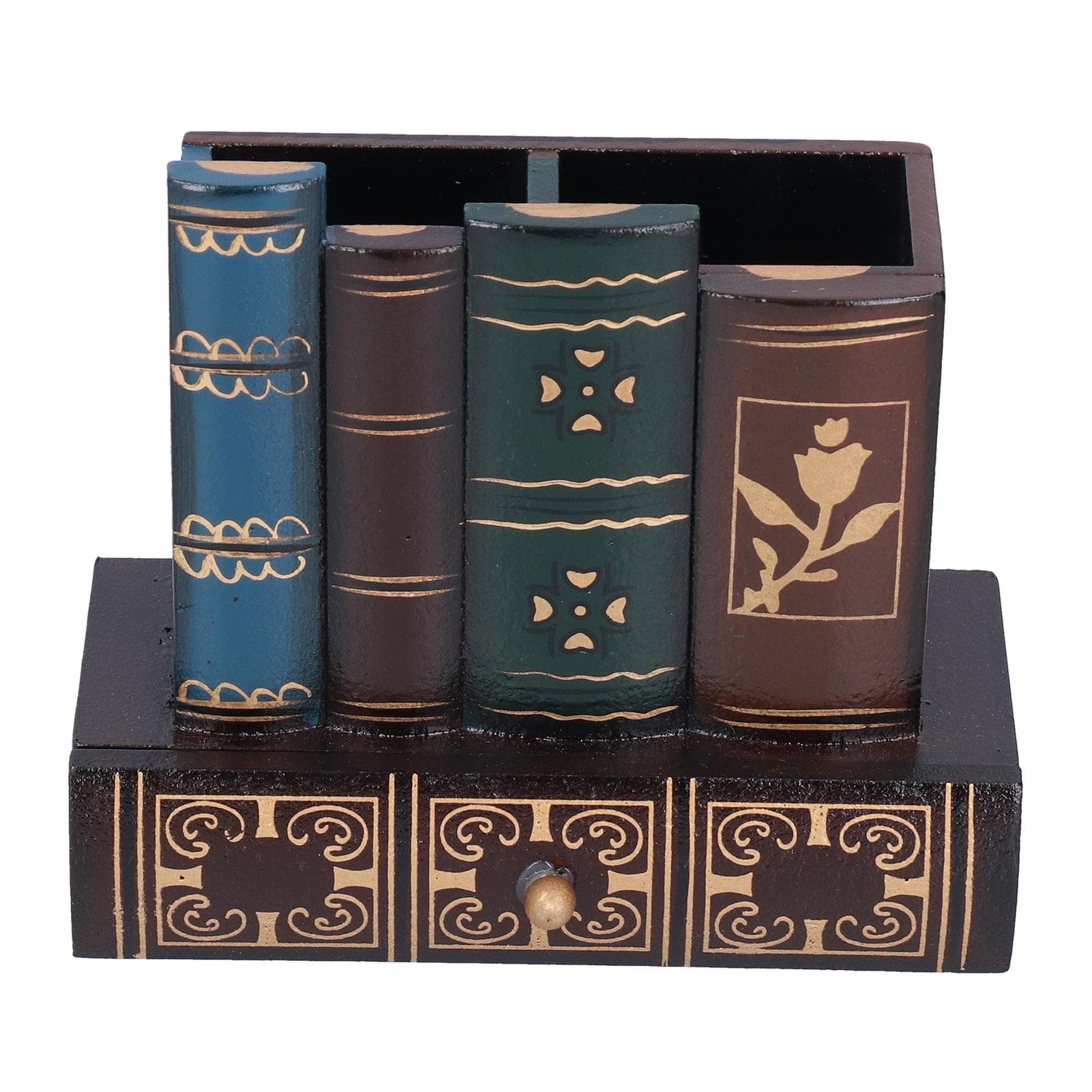 Retro Style Pencil Holder Pen Cup Desktop Storage Organizer Decoration for Home Office