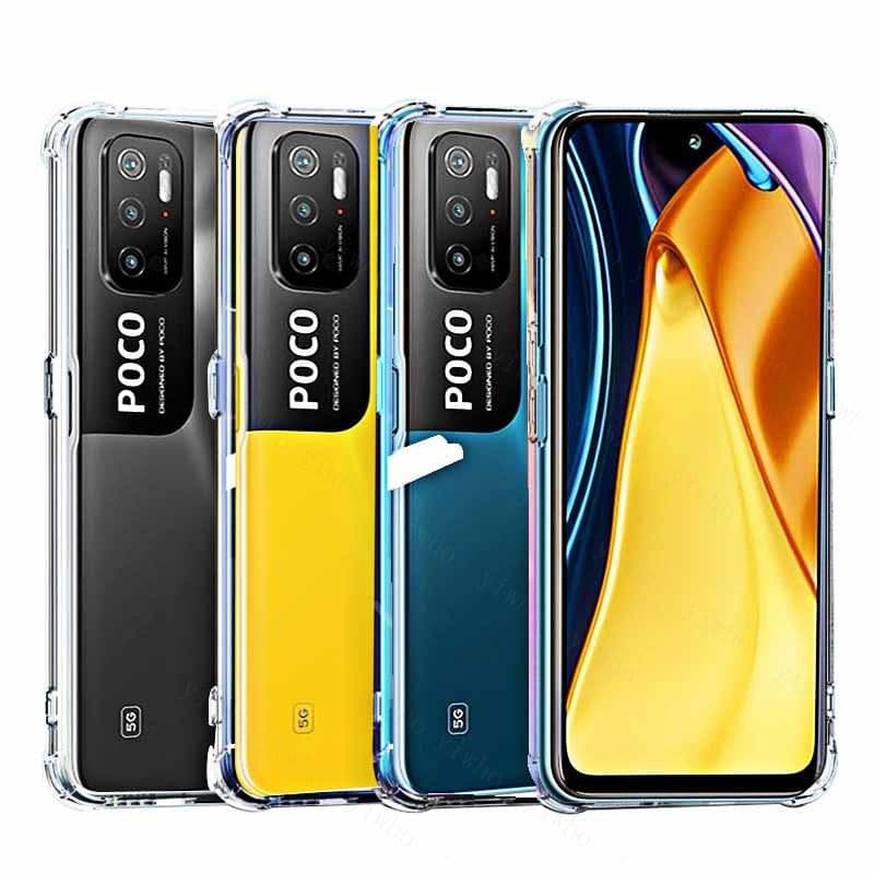 Poco m3 Pro 5G Pocophone X3 X 3 Pro NFC Case Shockproof Transparent Silicone Protector For Xiaomi Poco x3pro m3 poxo F3 Cover poco M3 Pro clear