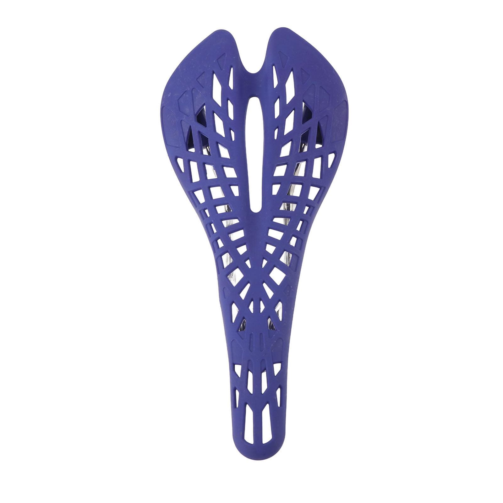 Bike Hollow Out Seat Saddle Bicycle Spider Web Seat Cushion for Mountain Road Bike Cycling blue