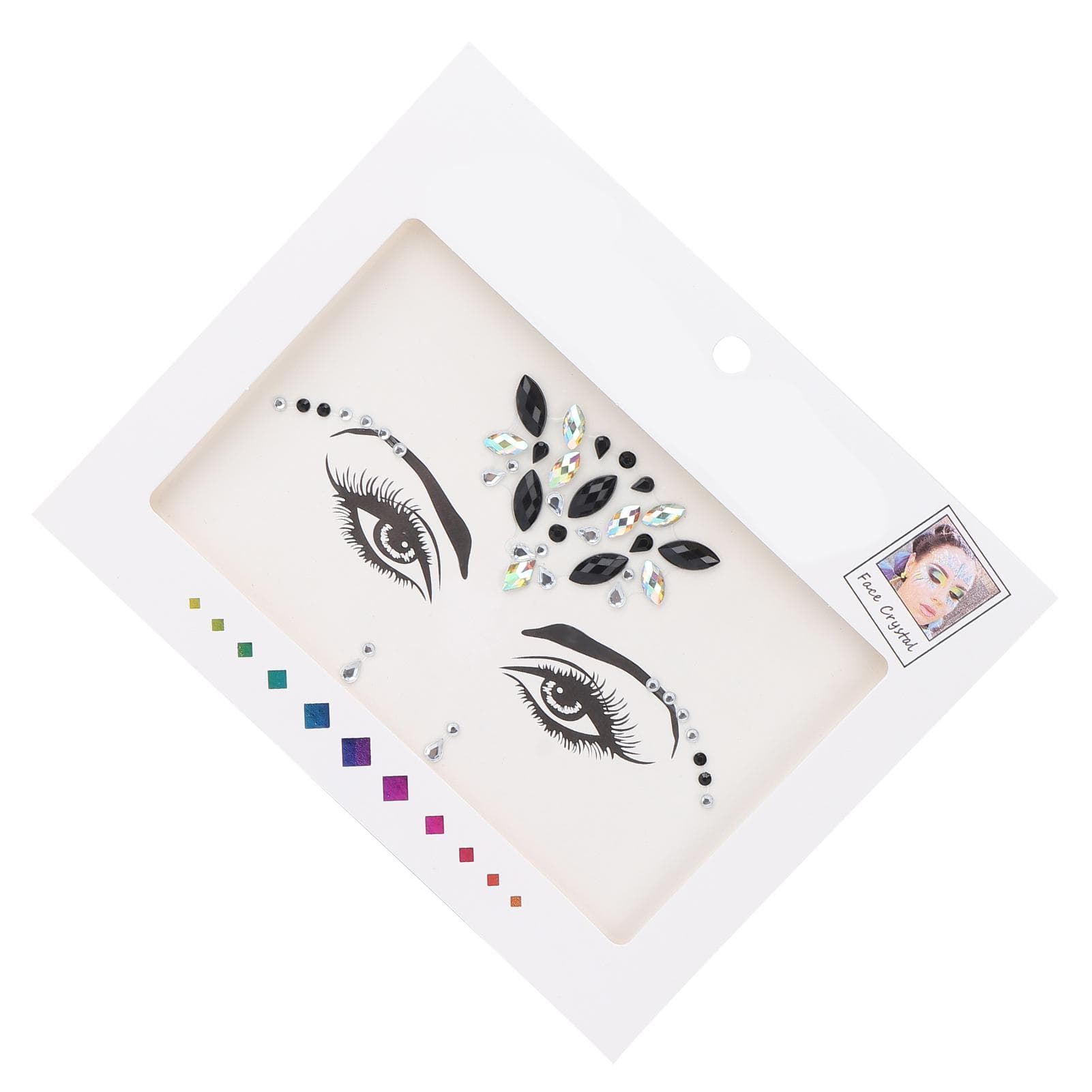 Eyes Face Rhinestones Sticker Glitter Temporary Face Stickers Decorations for Festival Party