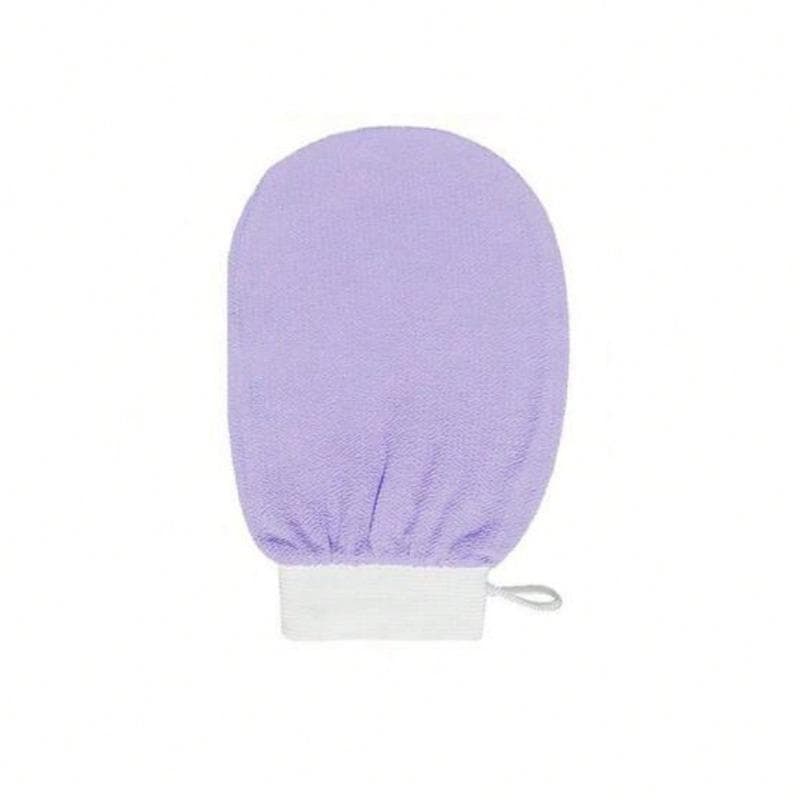 Body Exfoliating Gloves, Double-Sided Body Cleansing Towel, Suitable For SPA, Massage And Body Exfoliation, Ideal For Removing Dead Skin 1pcs Purple