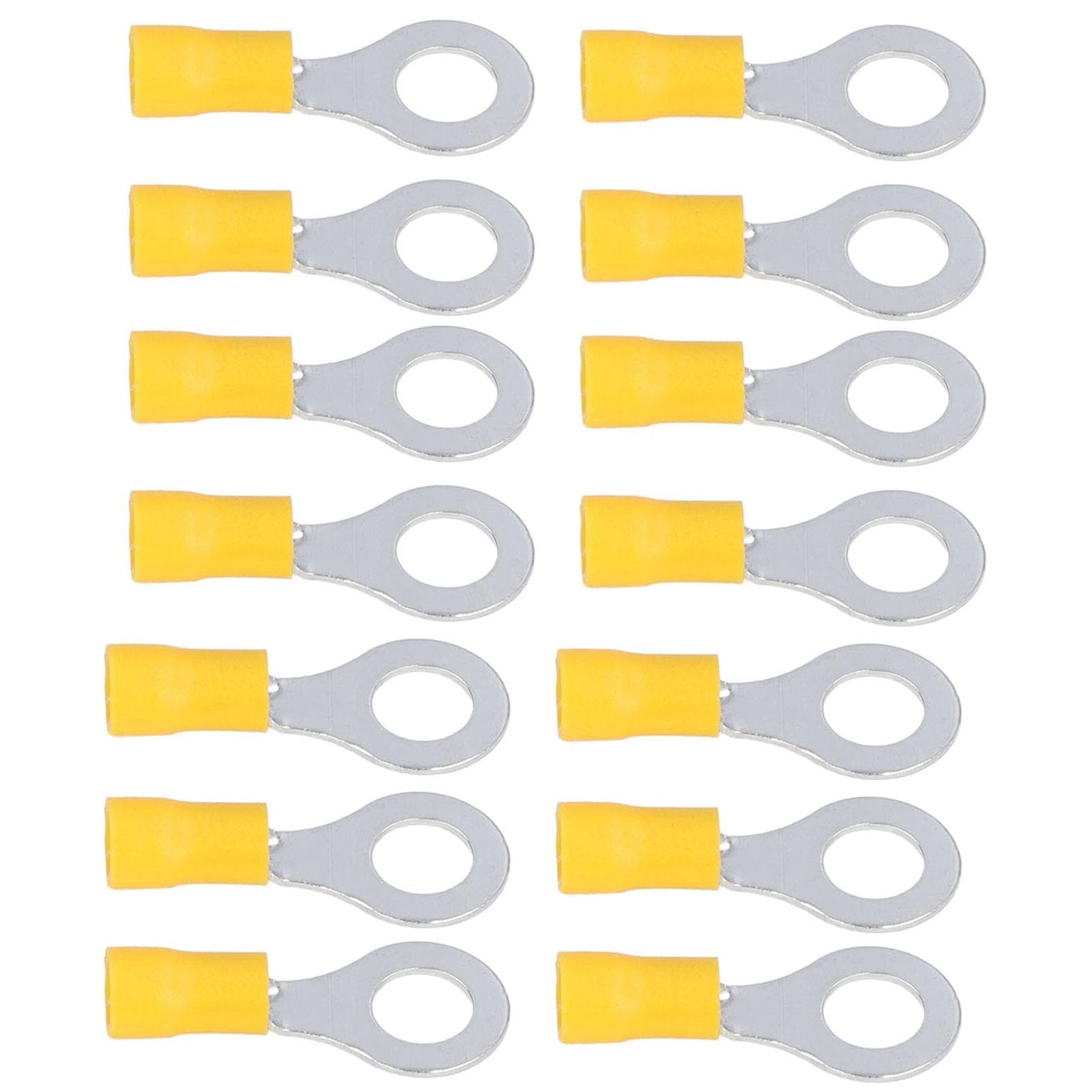 100Pcs Insulated Ring Terminals Electrical Wire Crimp Connectors Copper AWG1210 RV5.58