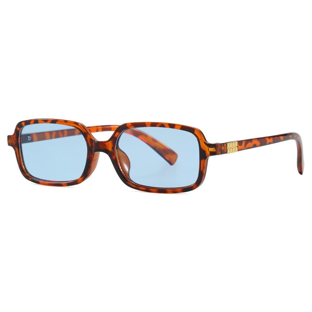 New Women Vintage Rectangle Sunglasses Fashion Designer Shades Small Frame Square Eyewear UV400 Protection 1PC