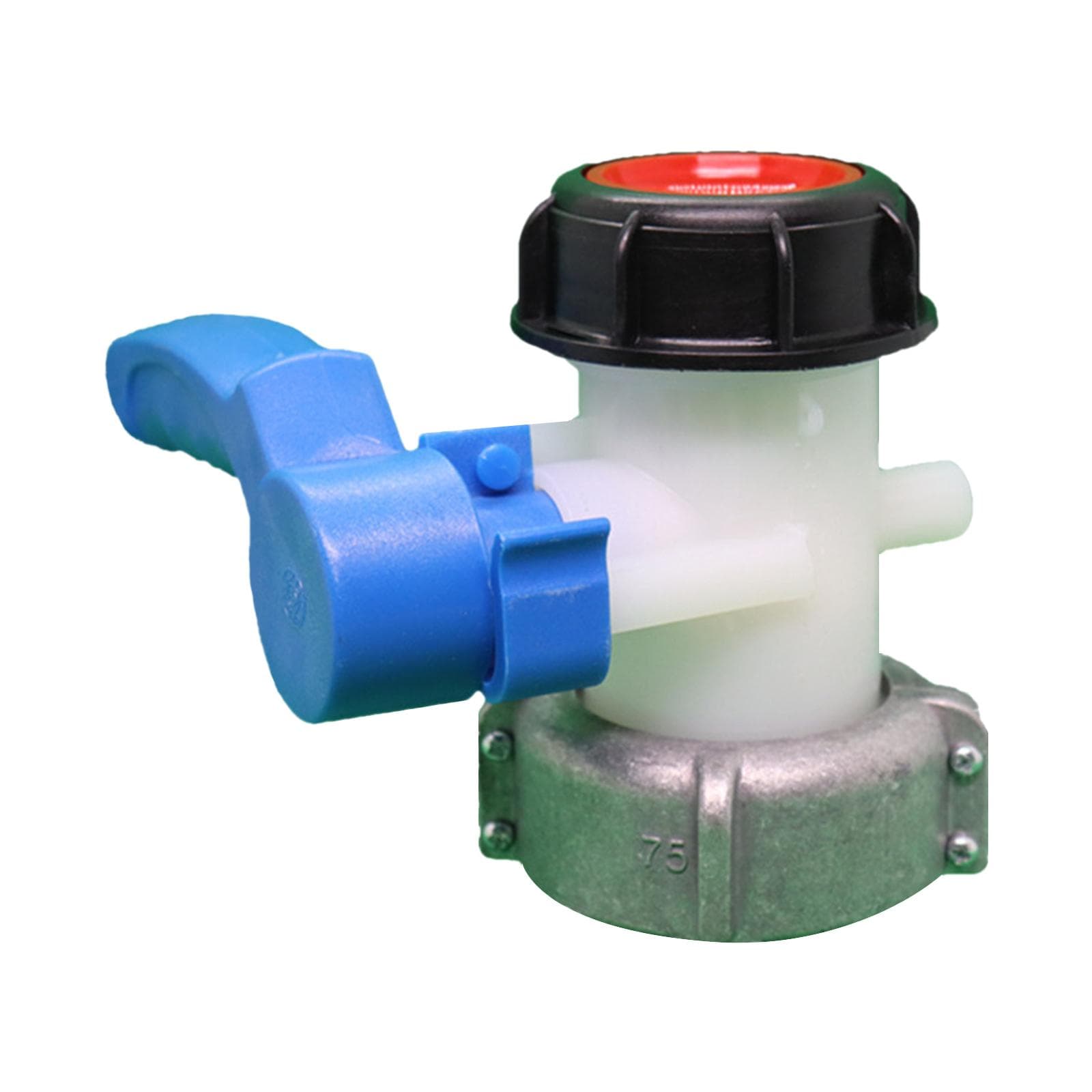 75mm Outlet Tap for IBC Tank Drain Adapter Tap Adapter Valve Stopcock Rainwater Tank Drain Tap for blue