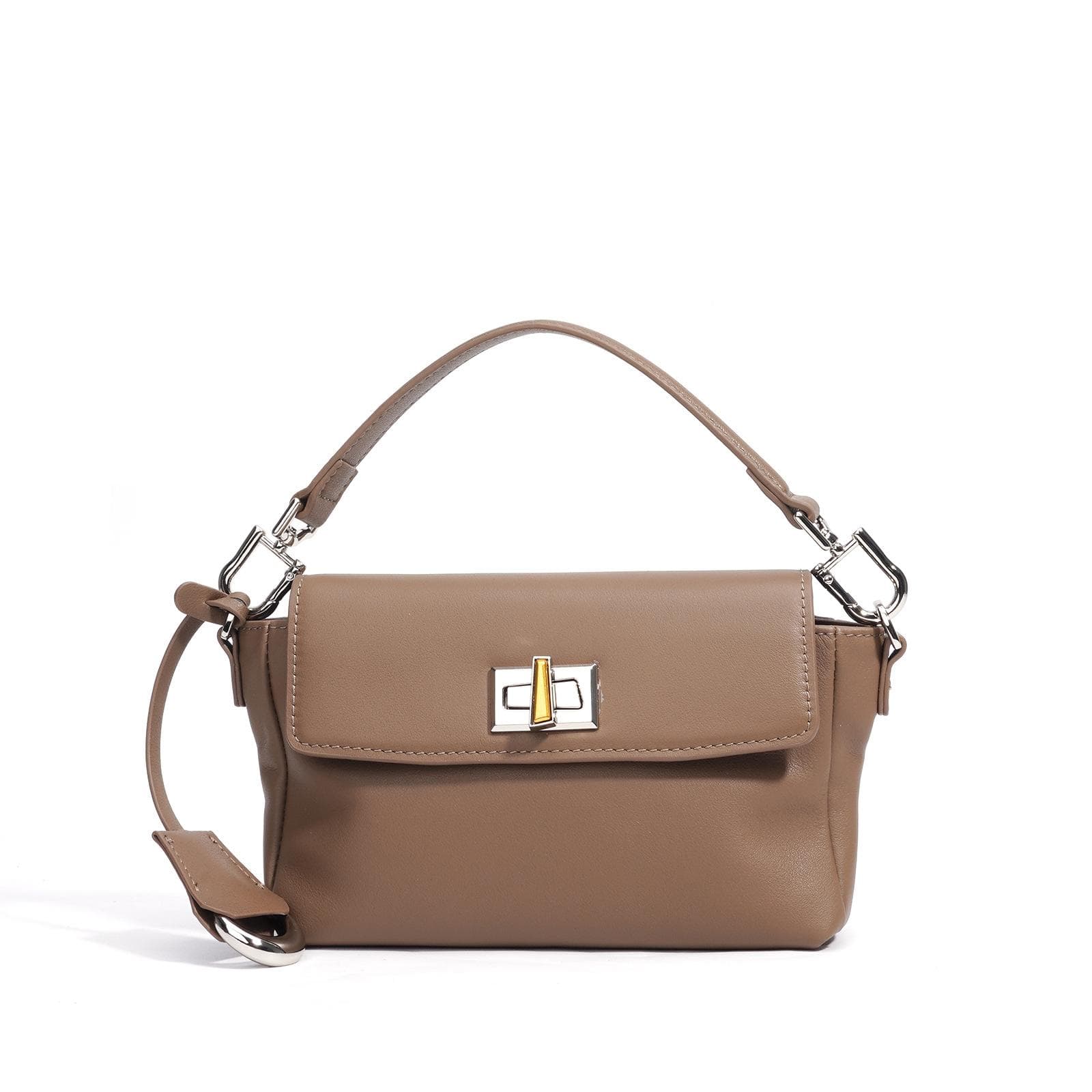 Niche Design Small Square Bag Fashionable High-end Handbag Casual Simple Commuter Crossbody Bag Women Lock Buckle Women Bag
