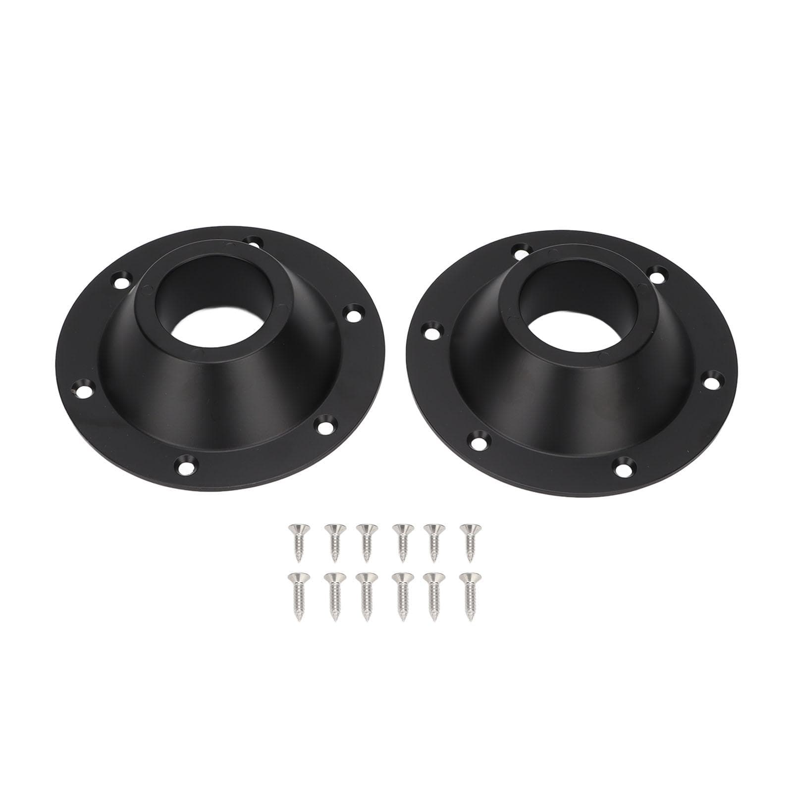 2Pcs RV Table Base Mount Detachable Round Aluminum RV Pedestal Table Base Table and Floor Mounting