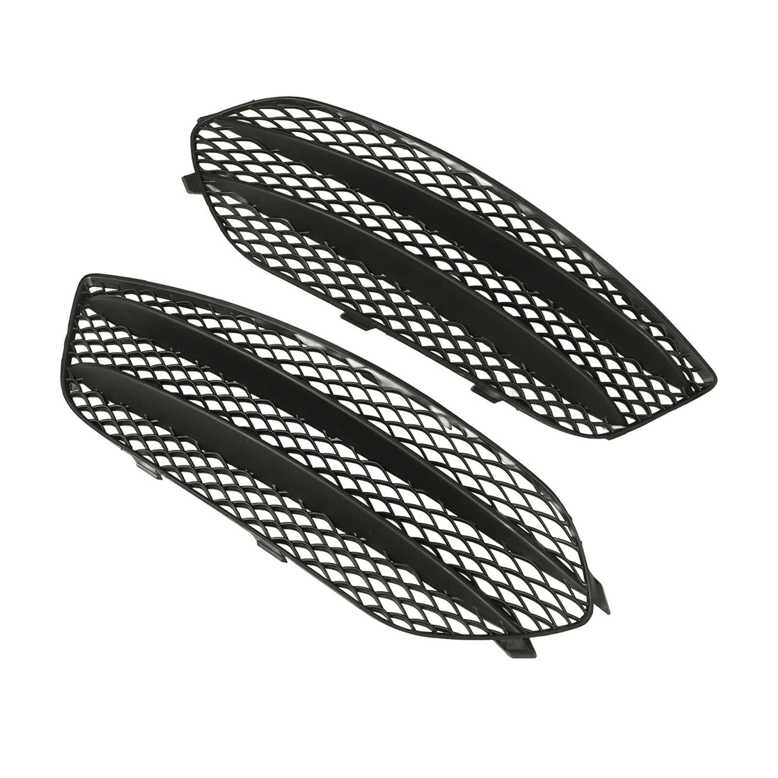 Front Bumper Fog Lamp Grille Black Replacement for Mercedes?Benz CLA?Class C117 AMG Line CLA45