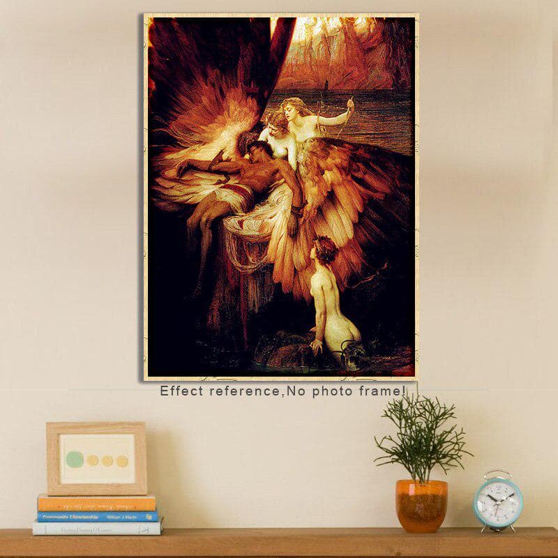 Diamond Embroidery Religion Handmade Diamond Painting Needlework Mosaic Cross Stitch Home Decor 20X30CM