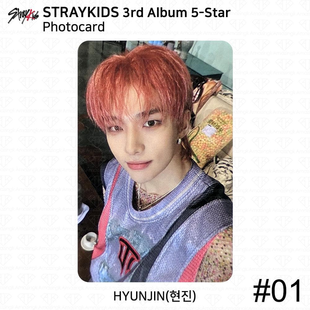 Stray Kids 3rd Album 5-Star Official Photocard Standard Ver Digipack Ver KPOP Hyunjin - #1