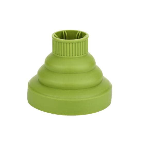 Soft Silicone Collapsible Hairdryer Diffuser Hairdressing Supply Dryer Blower green