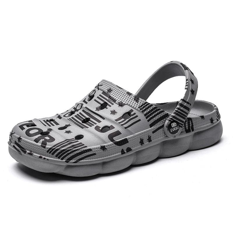 Summer Men Beach Shoes Breathable Mens Garden Shoes Lightweight Sandals Comfortable Slippers Non-slip Platform Shoes Flip Flops 45