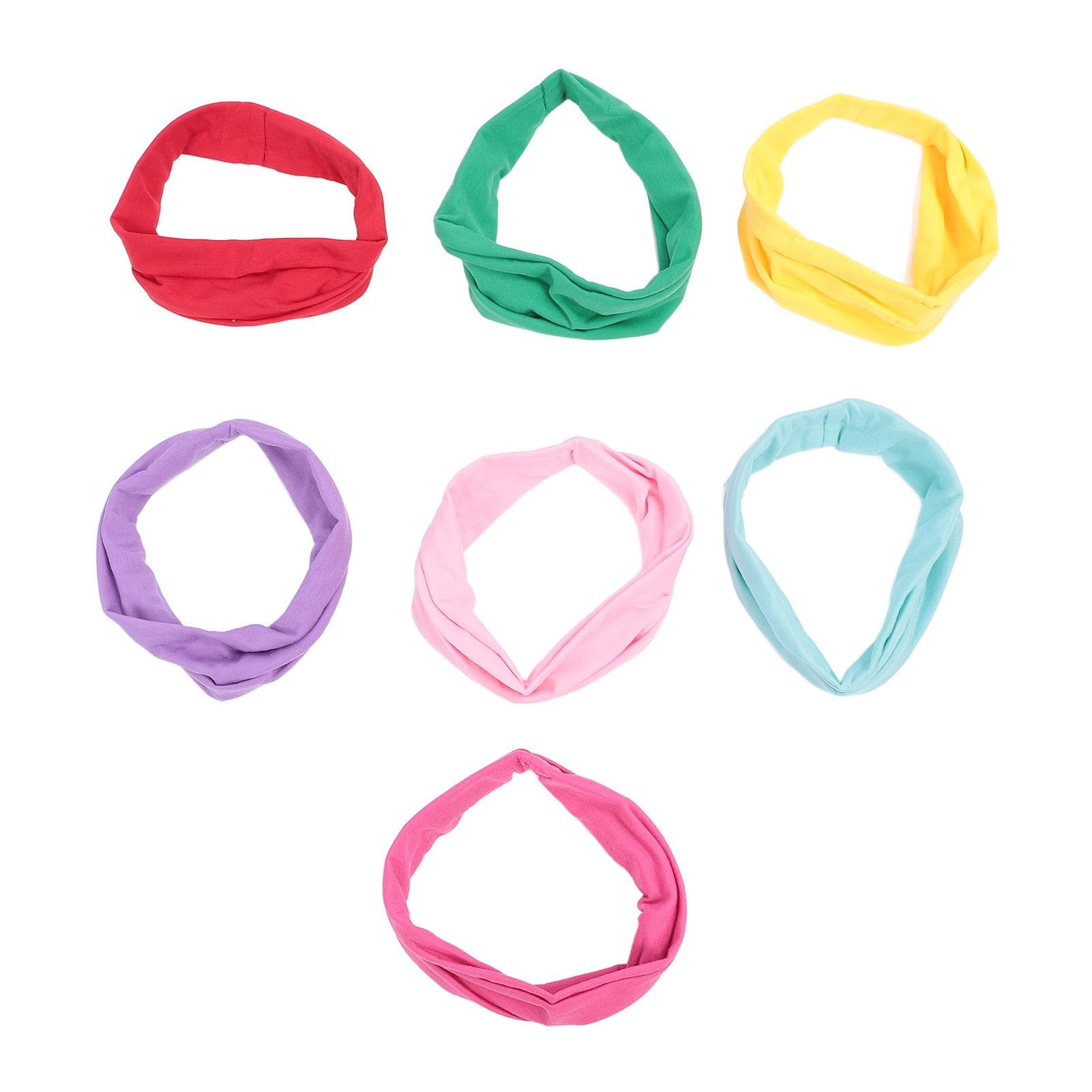 7Pcs Workout Headbands Sport Headbands Nonslip Elastic Men Women Sweat Headbands for Running Yoga