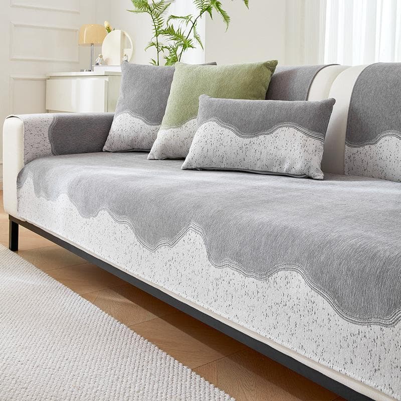 Luxury Sofa Covers Non Slip Sofa Cover L Shape Sofa Chaise Cover Landscape Print Couch Cover Sofa Towel Protectors Home Decor 70x70cm 1pcs