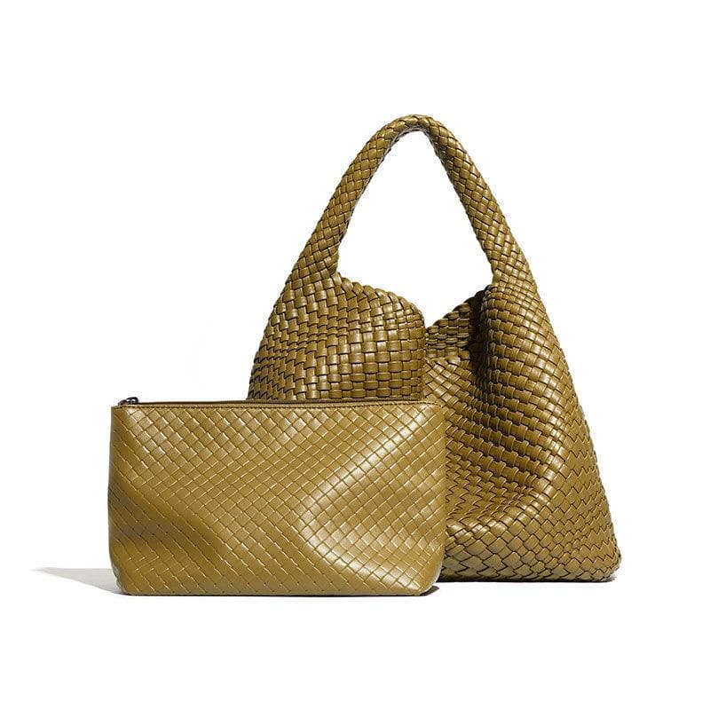 Tote Bag, Hand-held Women's Bag, Trendy Large-capacity Underarm Bag, Woven Mother and Child Single-shoulder Bag