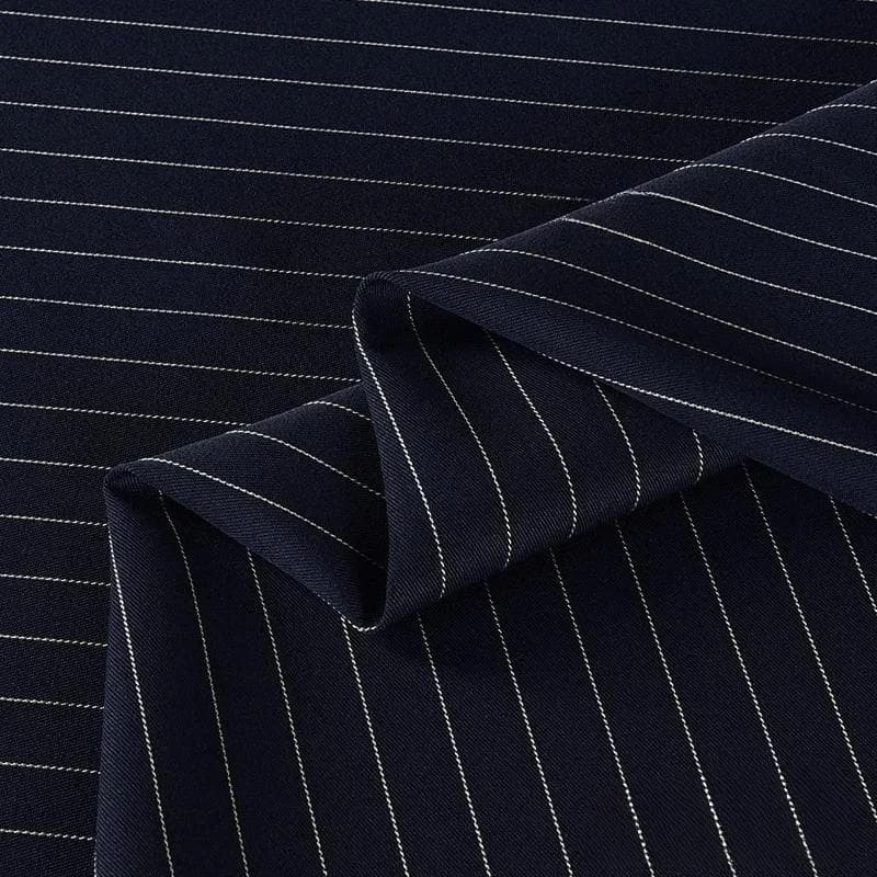 100x150cm Fine Stripe Fabric Spring Summer Fashion Skirts Suits Cloth Apparel Sewing Fabric Polyester Rayon Spandex Material 100x150cm