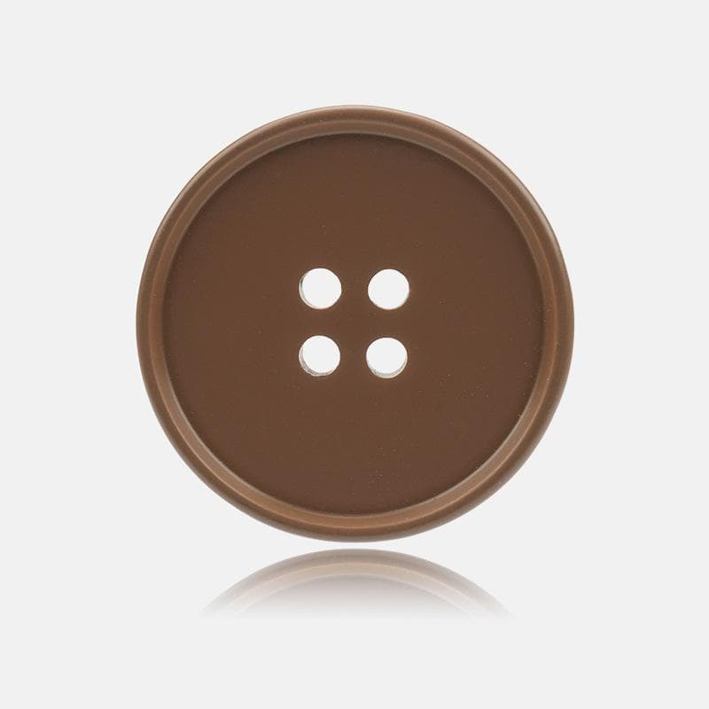 10Pcs High-End Resin Paint Buttons Maillard Suit Coat Buttons Sweater Jacket Decorative Buttons Mocha Brown 20mm