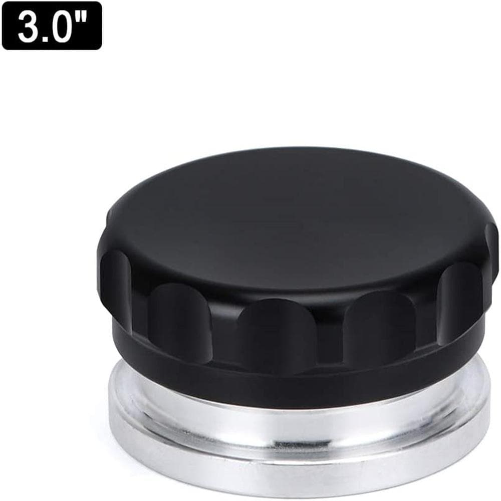 3  76.2mm Weld On Filler Neck and Cap Oil Fuel Water Tank Black Aluminium Alloy