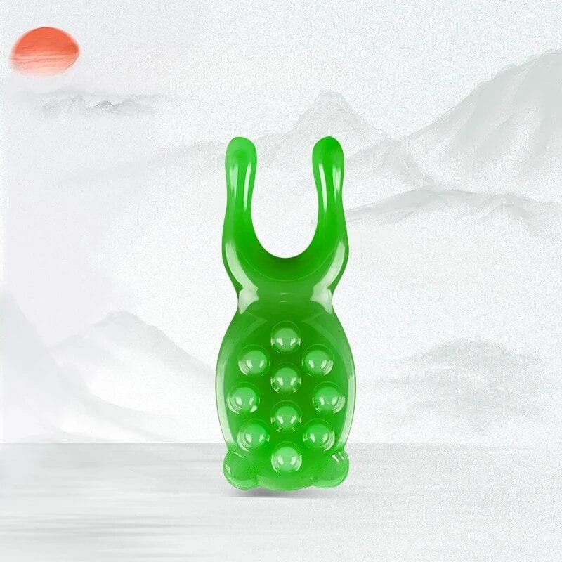 Face Lifting Guasha Scraping Massage Facial Tools Nose Massage Plate Reduce Puffiness Nose Lifting Nose Massager green