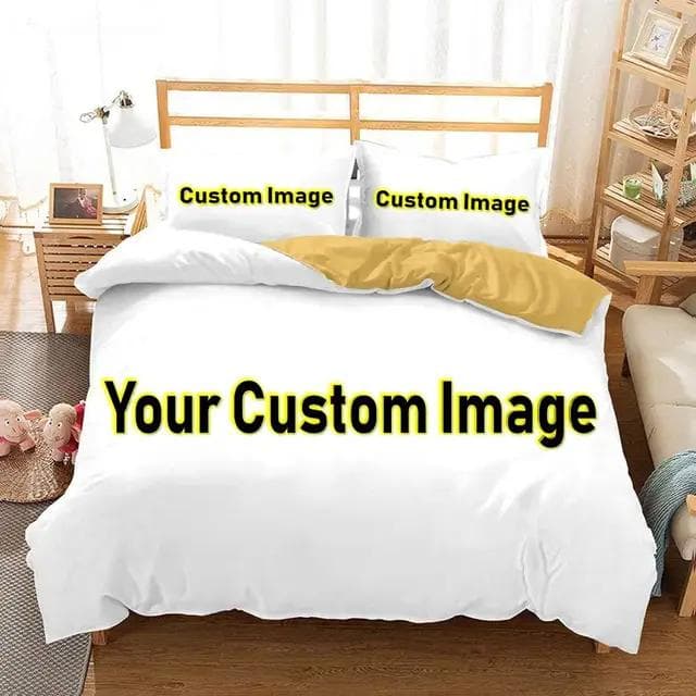 3D Custom Po Bedding Set Interesting Creative Customized Duvet Cover With Pillowcases Twin Full Queen King Size Dropshipping Eu-Single135x200cm