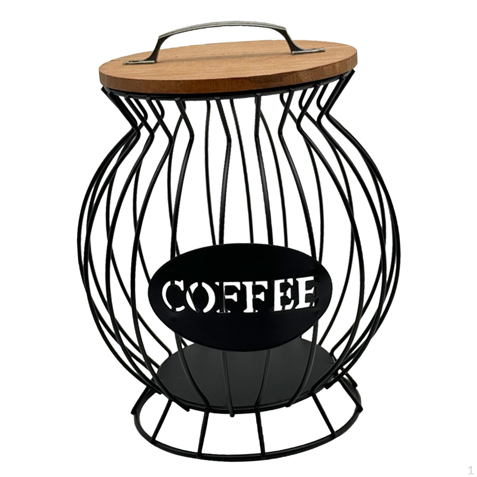 Coffee Capsule Holder Storage, Coffee Pod Baskets Black L