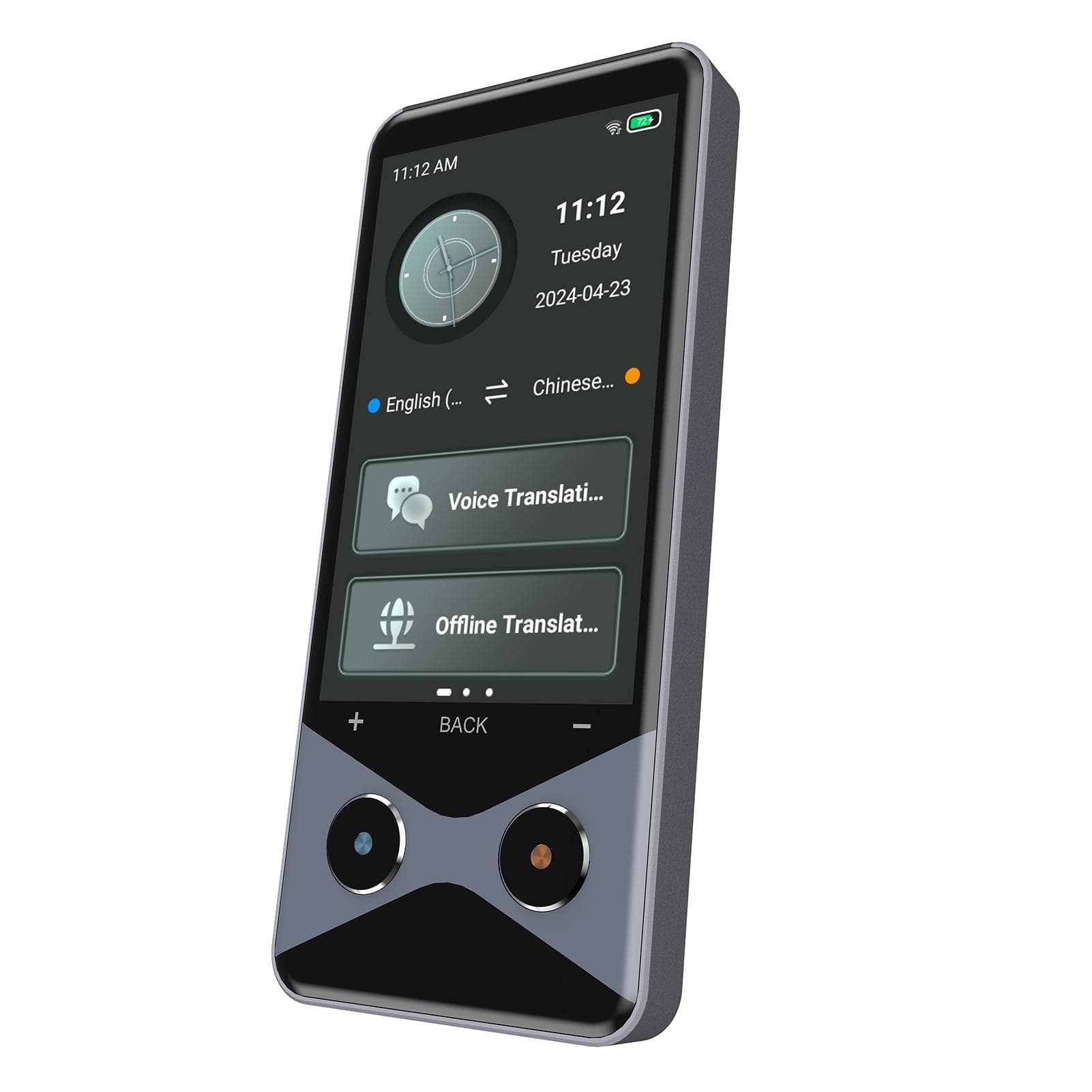 Language Translator Device RealTime Translation Device Support 137 Languages 3.7  IPS Touchscreen gray
