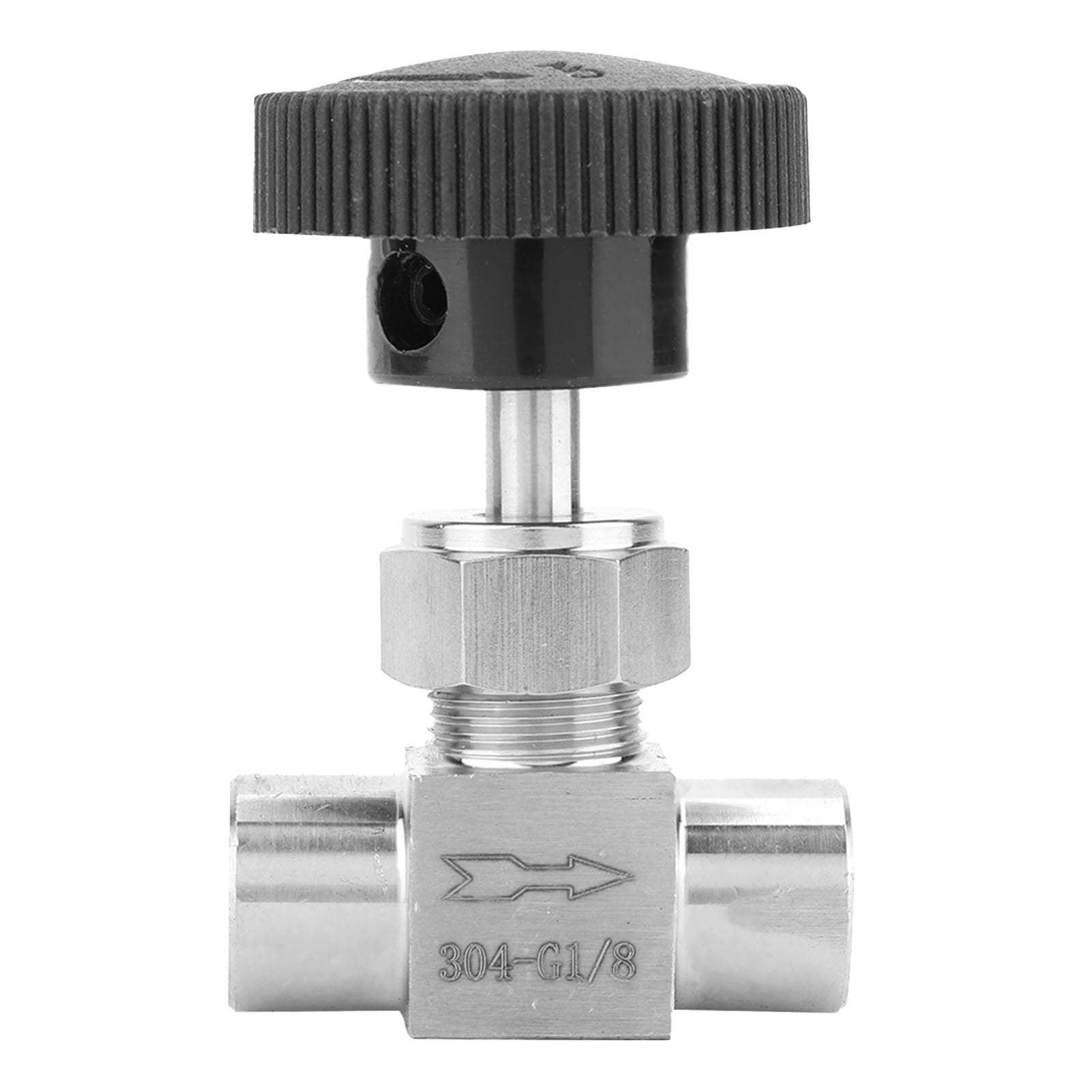 Stainless Steel BSPP Female Thread Straight Needle Valve for Water Gas Oil Transmission(Type A)