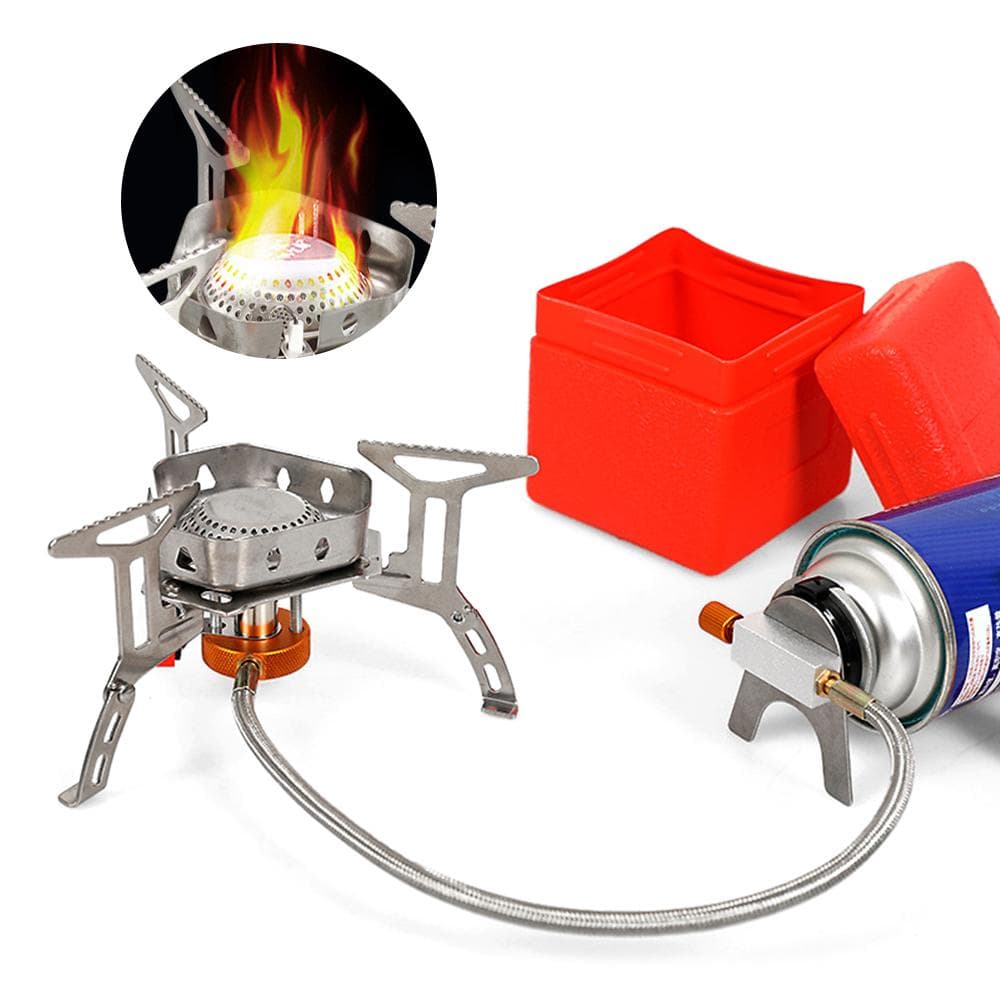 3500w Camping Gas Stove Burner Split Ultralight Cookware Burner for Outdoor Hiking Equipment Cookware Camping Split Gas Stove HK350
