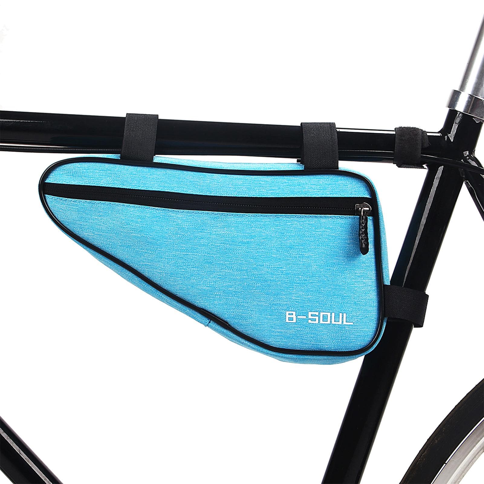 Bike Triangle Bag Bicycle Top Tube Frame Bag Cycling Pack Bike Pouch Storage Bag blue