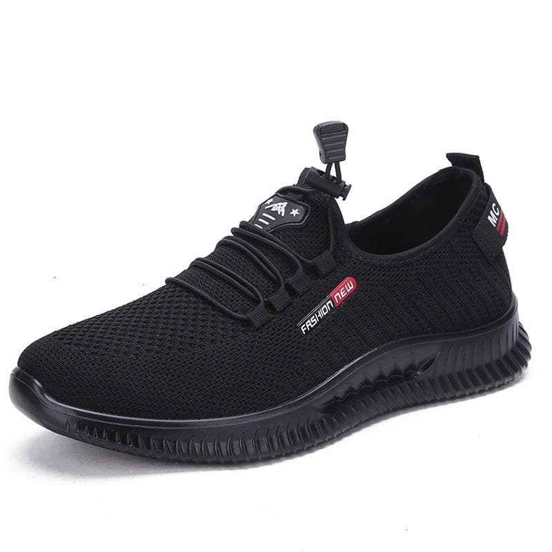 Light Running Shoes Comfortable Casual Breathable Non-slip Wear-resistant Outdoor Walking Men Sport Shoes Black 40 black