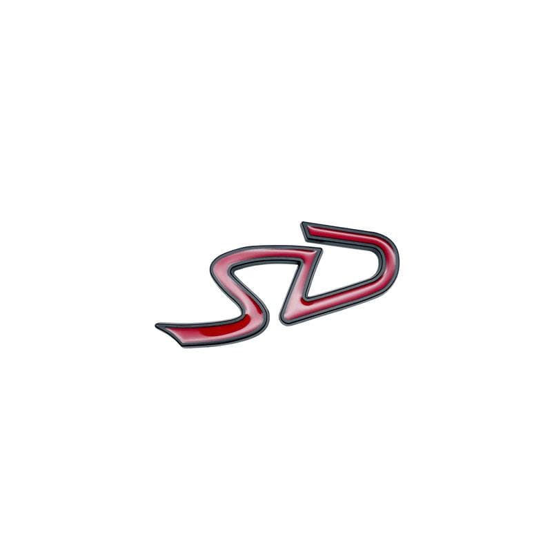 1Pcs 3D Metal S Logo Front Grille Emblem SD Badge Car Rear Tail Bumper Trunk Sticker For Cooper S Logo F55 F56 F60 R55 R56 R60 grey