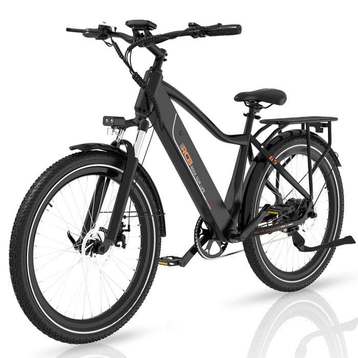 27.5 RCB G5 Electric Bike – E-Bike With NFC &; APP, 7 Speeds, Removable Battery 36V 13Ah - Black black