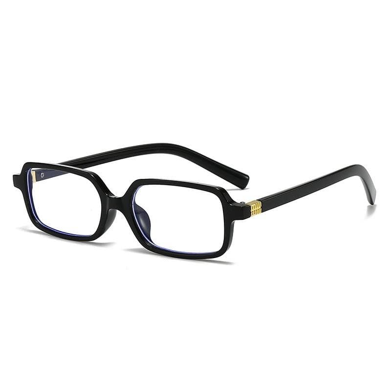 Women Black White Minimalist Glasses Lightweight Durable Frame Sports Outdoor Casual Wear Versatile Eyewear