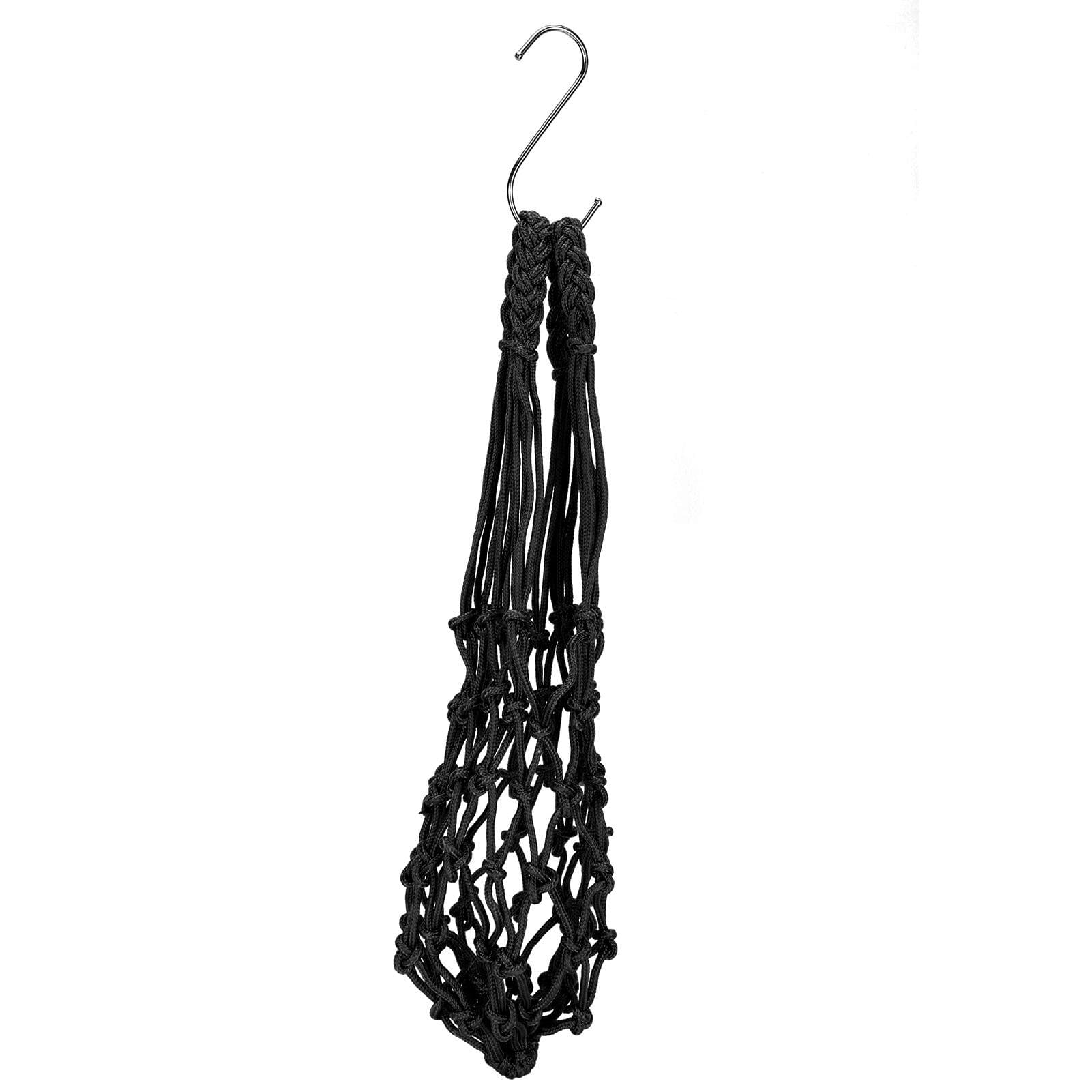 Poultry Hanging Feeding Net Bag Chicken String Bag Vegetable Fruits Feeding Toy Tool with black