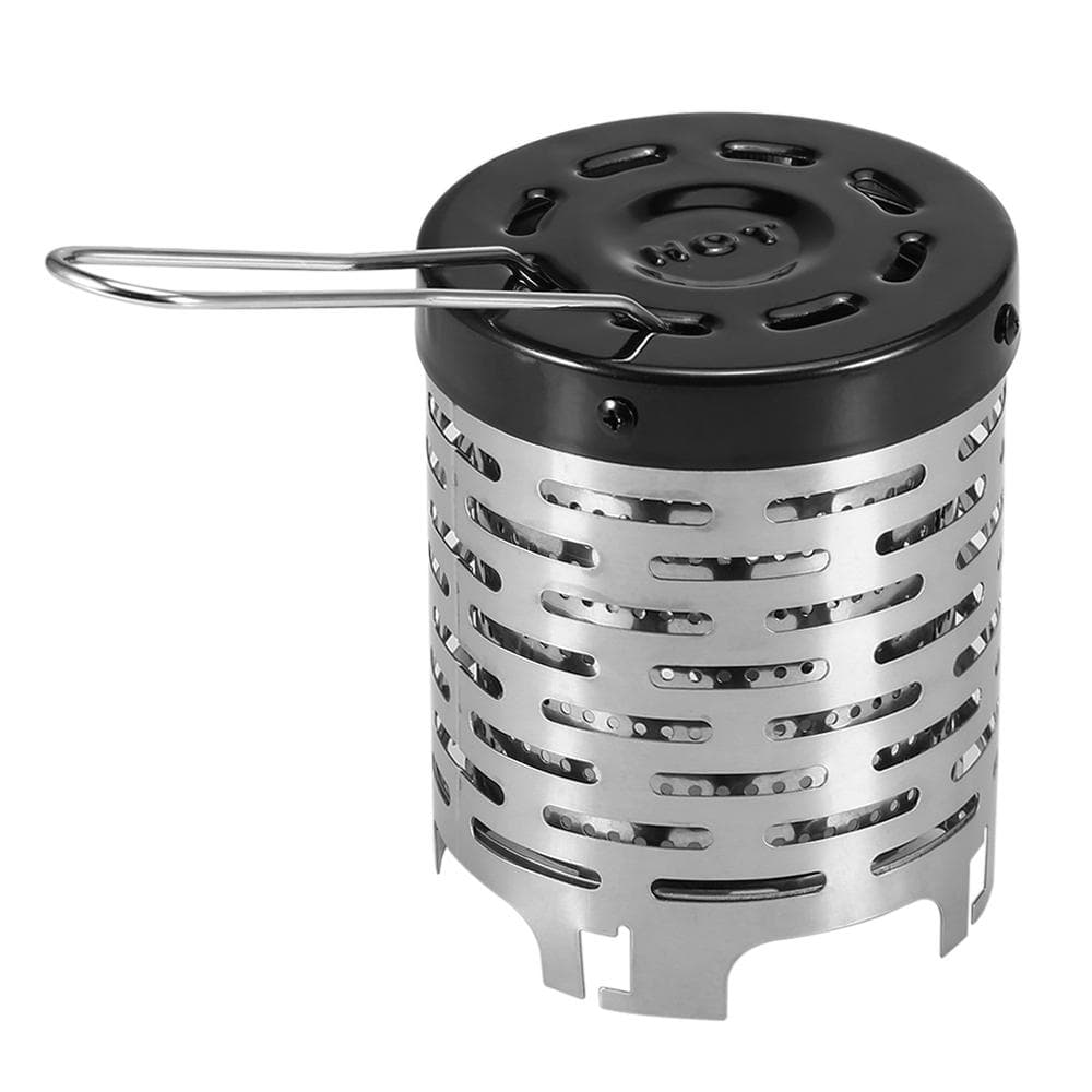 Outdoor Portable Mini Camping Stove Tent Heater Heater Warmer Winter Warm Stove Hiking Camping Tent Equipment silver