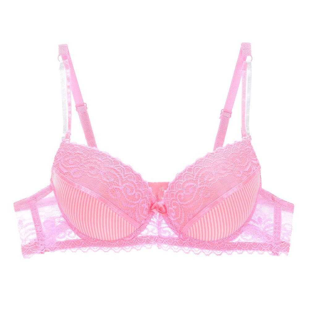 Sexy Push Up Bra Plus Size Cup Women Bra Brassiere Plunge Lingerie Bras For Women Underwear 38B pink