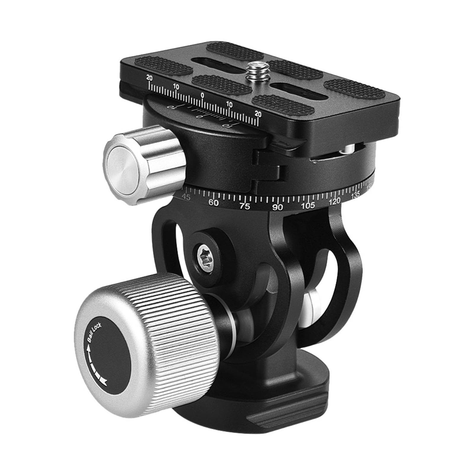 Andoer VH-10 2 Way Pan/Tilt Tripod Head Panoramic Bird Watching Photography Head with Quick Release