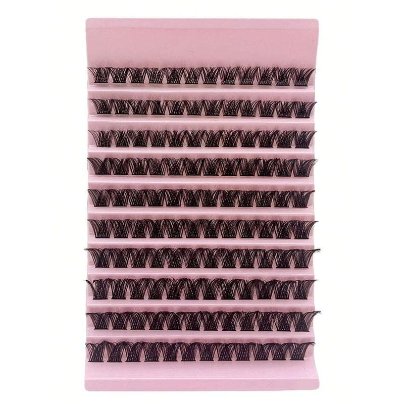 1 Box Cluster Lashes 8-16mm Wispy Individual Lashes Natural Look Lashes D Curl Fluffy Cluster Lashes DIY Eyelash Extension Lash Clusters Fake Lashes