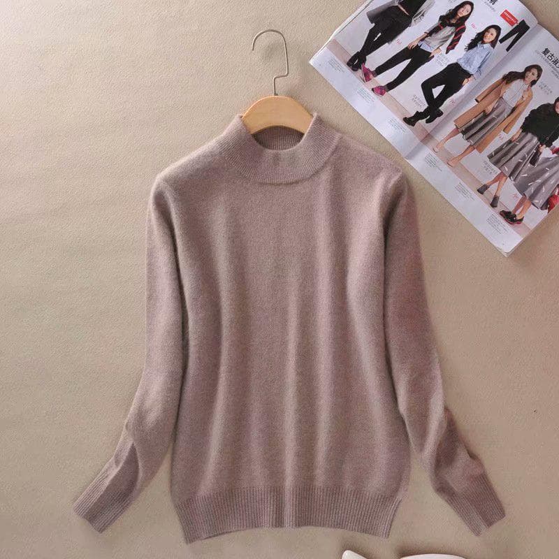 CANVAUS Women Sweaters Pullovers Sweater Women Pullovers Pull Femme Half Turtleneck S-3XL S