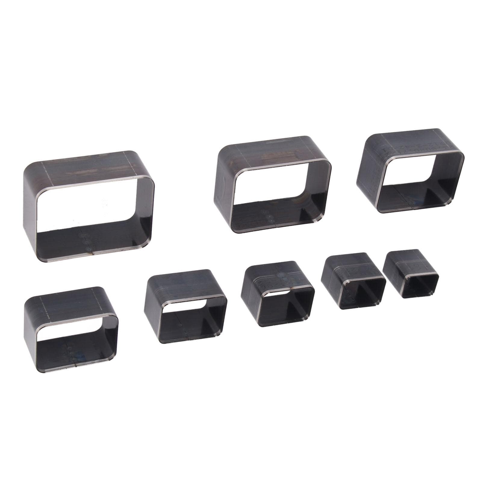 8pcs Leather Punch Cutter Mold High Carbon Steel Hollow Punch Die Cutter Set for Belt Bag Wallet