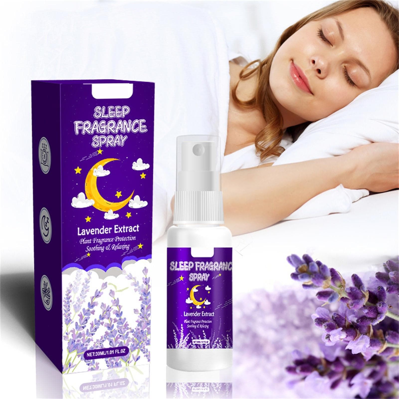 Sleep Spray - Pillow Spray For Sleeping, Deep Sleep Pillow Spray, Bed Spray, Linen Spray For Bedding, Pillow Mist, 30ml Sleep Spray For Pillows One Size