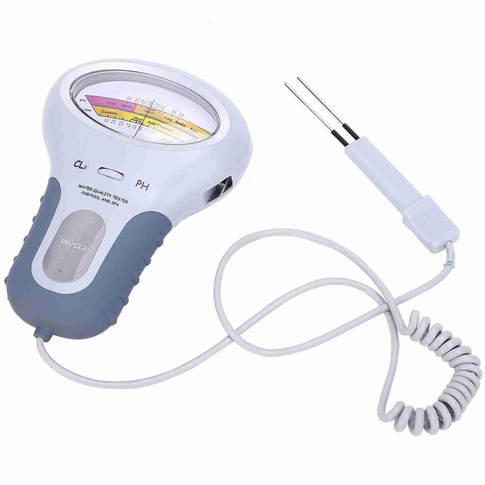 PC?102 CL2 Chlorine & PH Tester Swimming Pool Spa Water Quality Analyzer with Probe